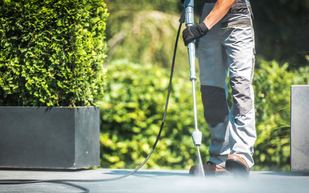 How to Pressure Wash Chewing Gum From Concrete